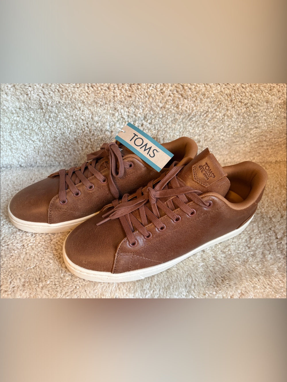 NWT TOMS TRVL LITE 2.0 Low Men’s Sneakers Size 8 Tan Leather